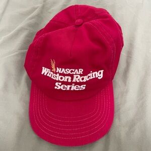 Nascar Bright Red Winston Racing Series Embroidered Cap